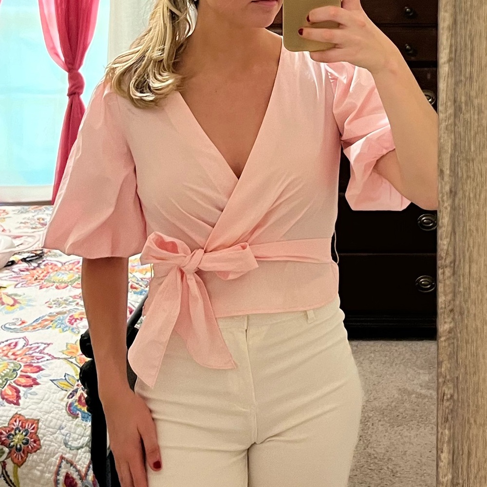 Pink Top with Bow